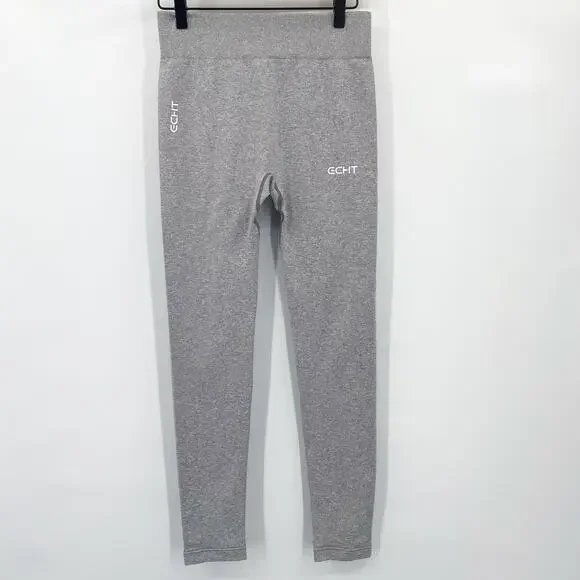 ECHT Arise‎ Seamless Leggings High Rise in Heather Gray Size Small - Picture 3 of 11